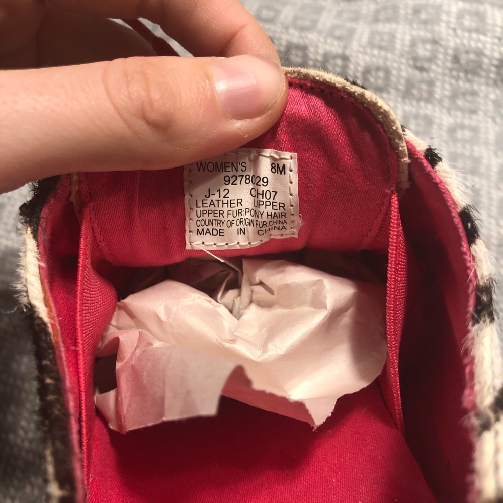 Sperry Top Side Pony Hair Zebra Shoe - Picture 3 of 6